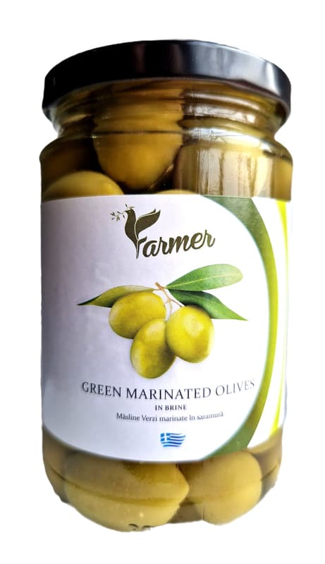 Farmer Marinated green olives