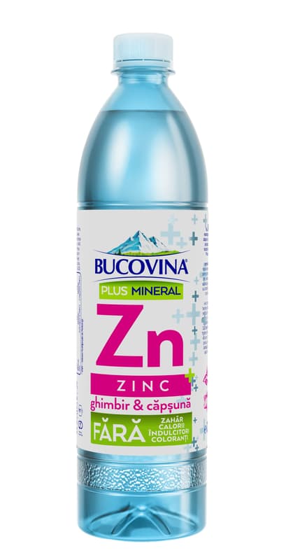 BUCOVINA PLUS MINERAL Water Enriched with Zinc 0.7L 