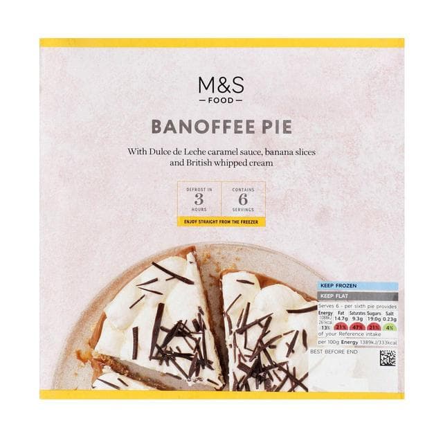 Marks & Spencer Tort Banoffee cu toping de caramel
