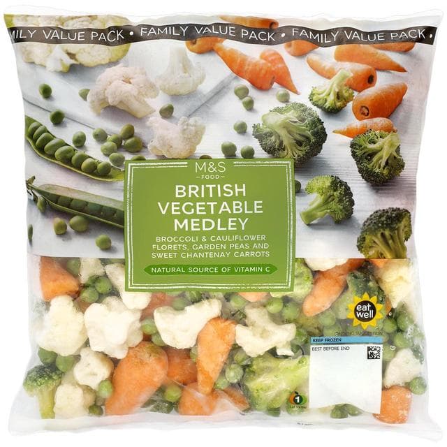 Marks & Spencer Amestec de legume cu broccoli, conopida, mazare si morcovi