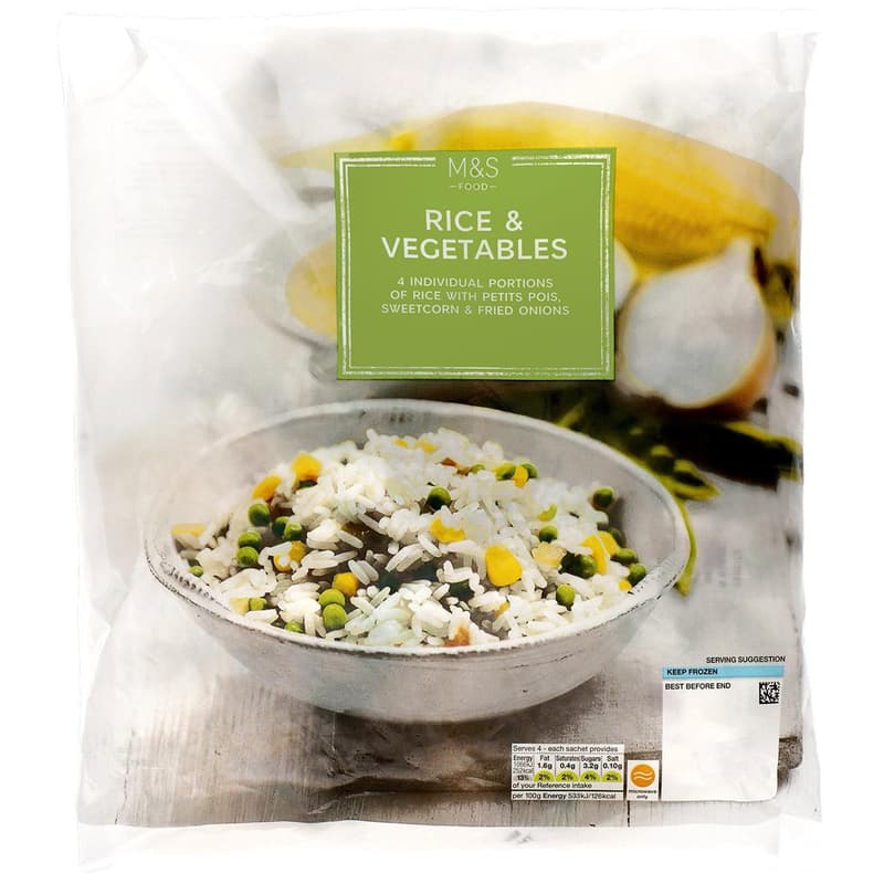 Marks & Spencer Amestec de orez cu legume produs congelat