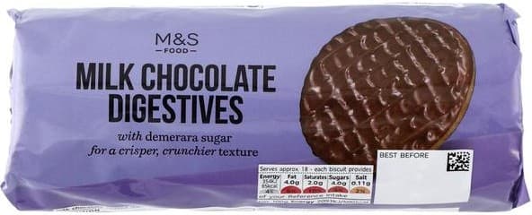 Marks & Spencer Biscuiti digestivi cu ciocolata cu lapte