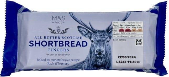 Marks & Spencer Biscuiti scotieni cu unt – batoane