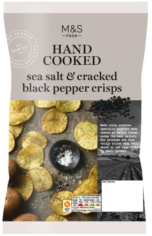 Marks & Spencer Chipsuri cu piper negru si sare de mare