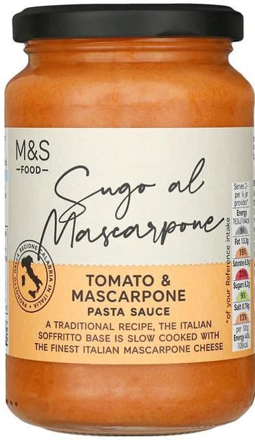 Marks & Spencer Sos de rosii cu mascarpone