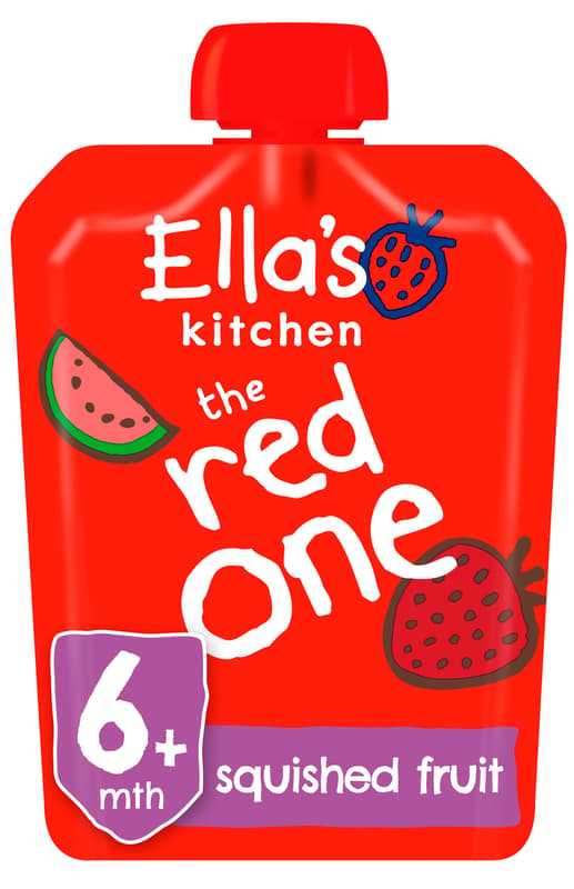 Ella's Kitchen ECO Piure capsuni si zmeura