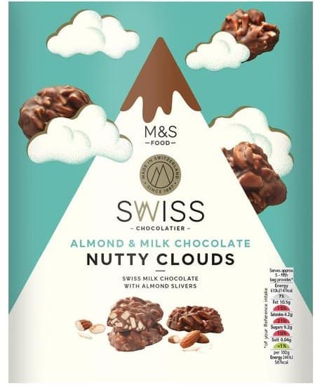 Marks & Spencer Ciocolata cu lapte si migdale