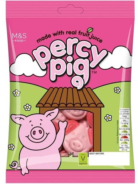 Marks & Spencer Jeleuri gumate moi cu fructe Percy Pig