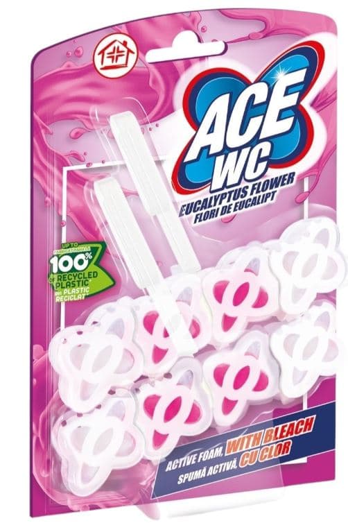 Ace Eucalyptus Flower Toilet Air Freshener, 2x48g
