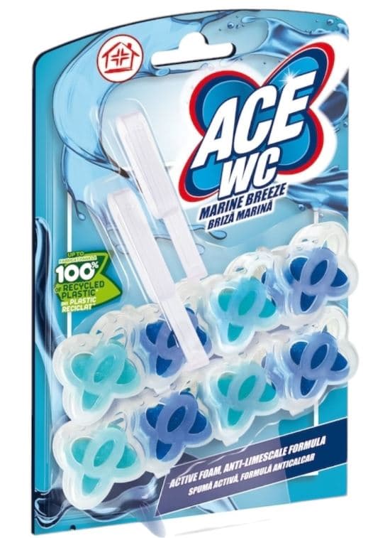 Ace Sea Breeze Toilet Air Freshener, 2x48g