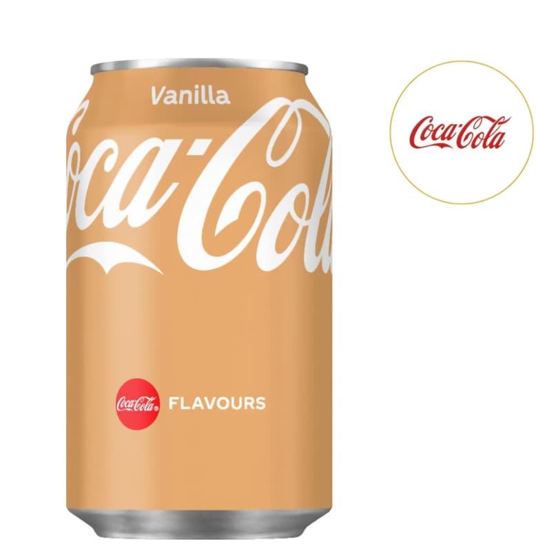 Coca Cola Vanilie bautura racoritoare carbogazoasa cu aroma de vanilie doza