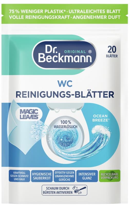 Dr. Beckmann Toilet Cleaning Wipes, ocean breeze
