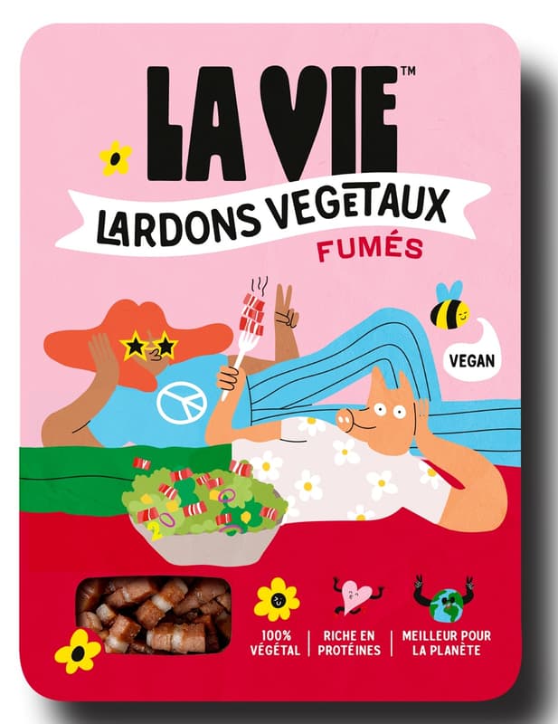 La Vie Lardons vegani afumati cruzi 2 x 75g