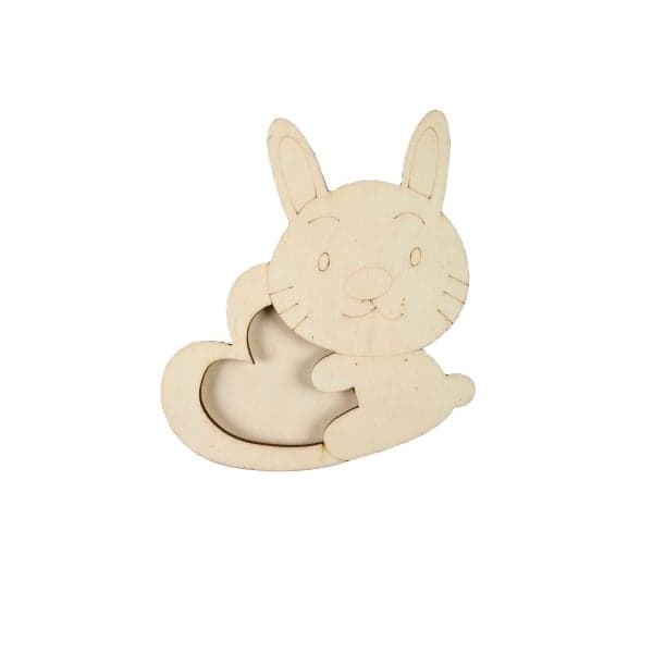 Colorarte Creative accessory, wooden rabbit photo frame