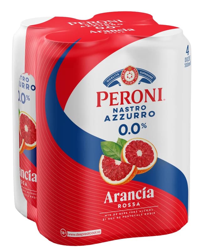 Peroni Gusti 0.0% Orange Beer 4pack can