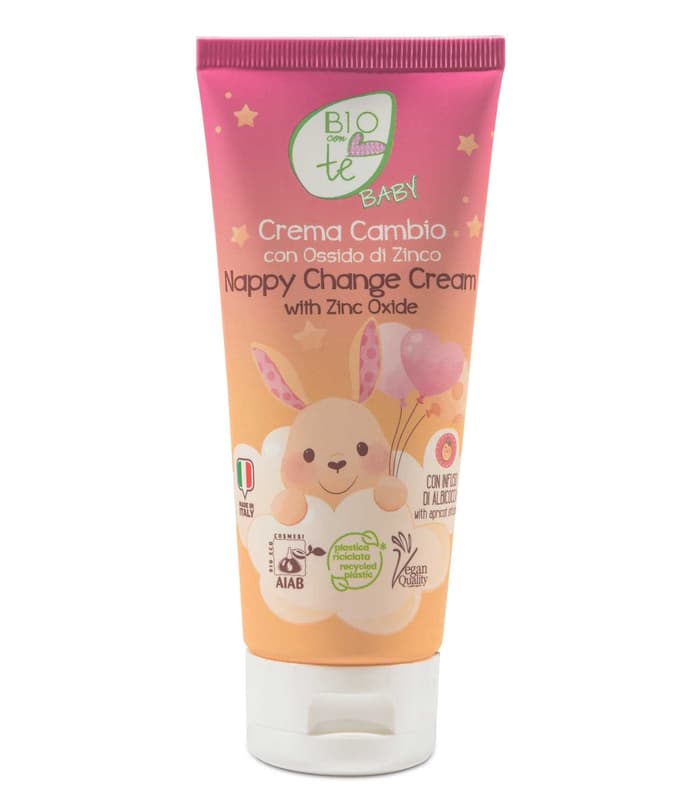 Bioconte Baby Crema ECO cu oxid de zinc pentru zona scutecului, cu infuzie de caise si unt de shea eco, vegana