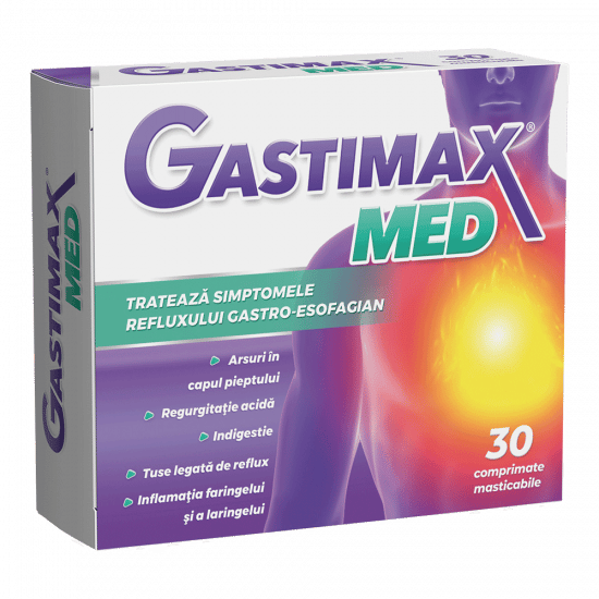 GASTIMAX MED 3 BLISTERE 10 COMPRIMATE MASTICABILE