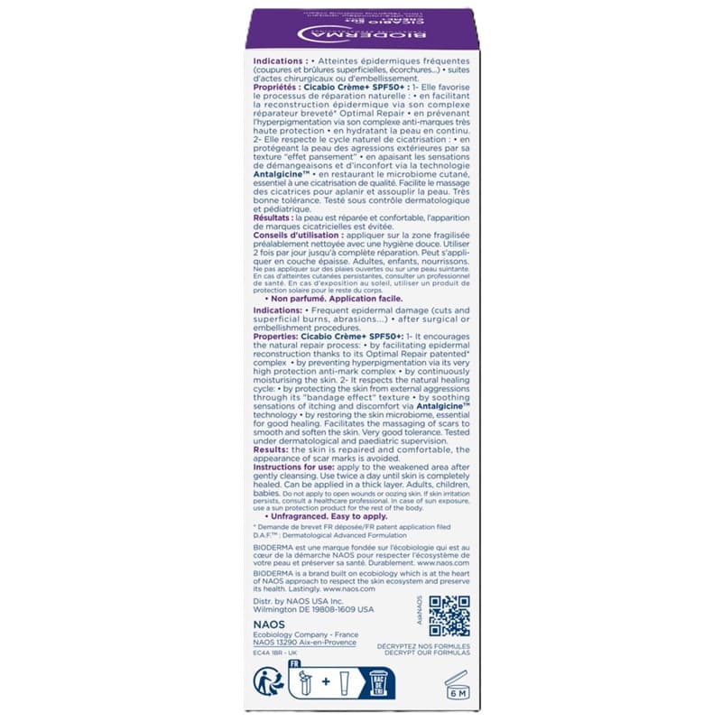 BIODERMA CICABIO CREMA+ SPF50+ 40 ML