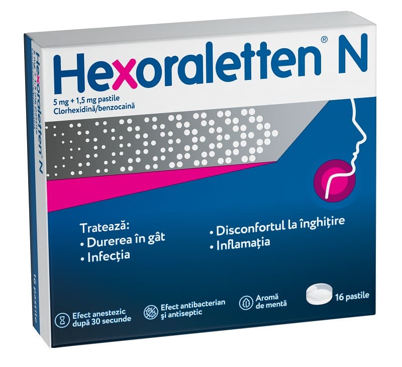 HEXORALETTEN N X 16 PASTILE