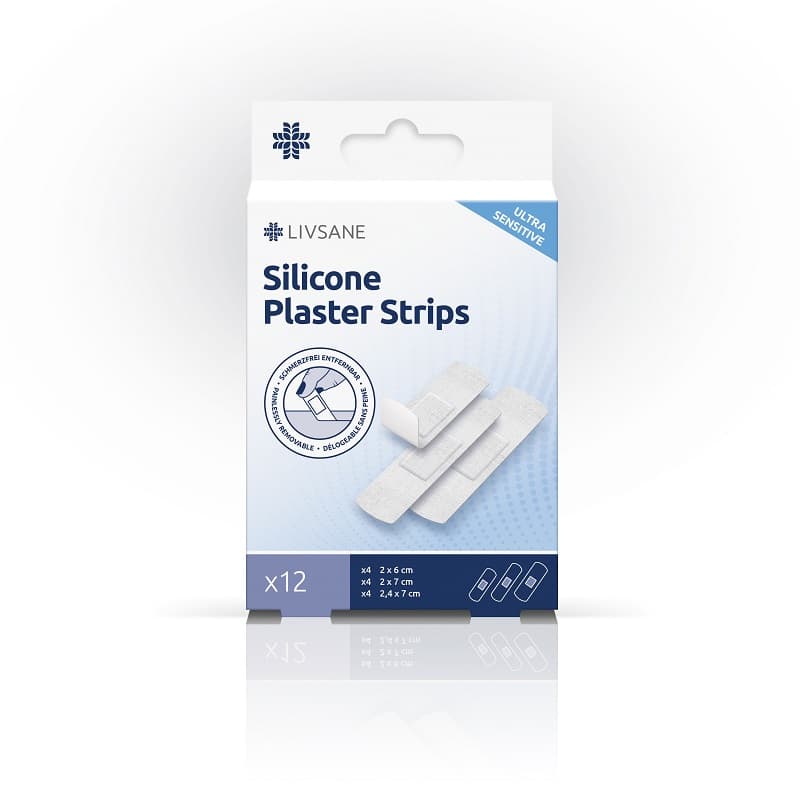 LIVSANE ULTRA SENSITIVE PLASTURI DIN SILICON 12 BUCATI