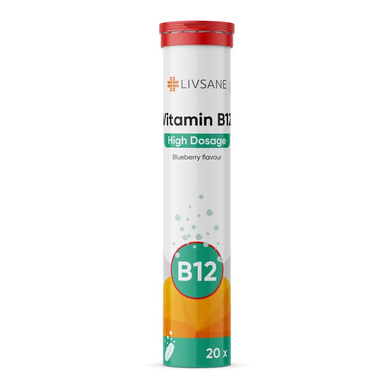 LIVSANE VITAMINA B12 EFERVESCENT 20 TABLETE