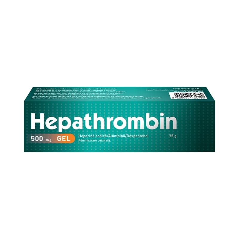 HEPATHROMBIN GEL 500UI 75G