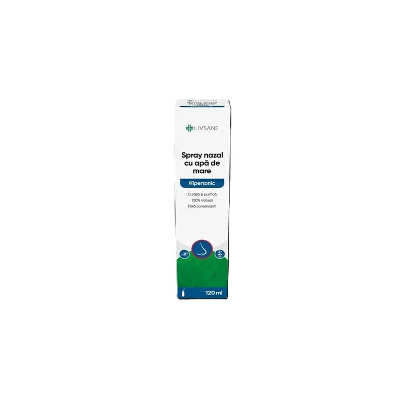 LIVSANE SPRAY NAZAL CU APA DE MARE HIPERTONICA 120 ML