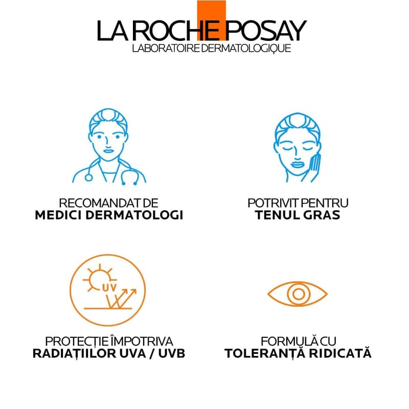 LA ROCHE POSAY ANTHELIOS UV MUNE OIL CONTROL FLUID INVIZIBIL SPF 50+ 50ML