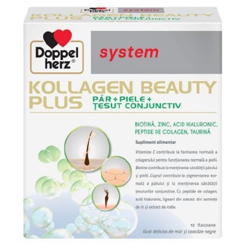 DOPPELHERZ SYSTEM KOLLAGEN BEAUTY PLUS 10 FLACOANE
