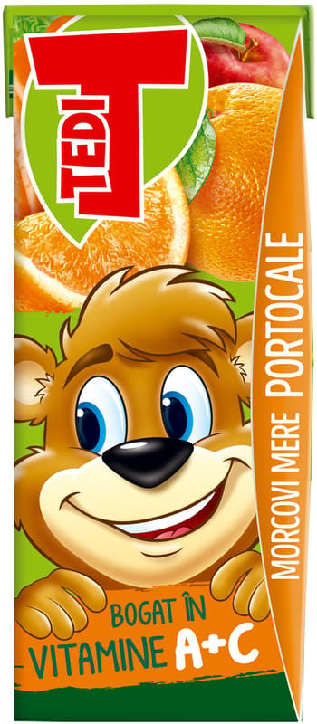 Tedi 100% mere morcovi si portocale