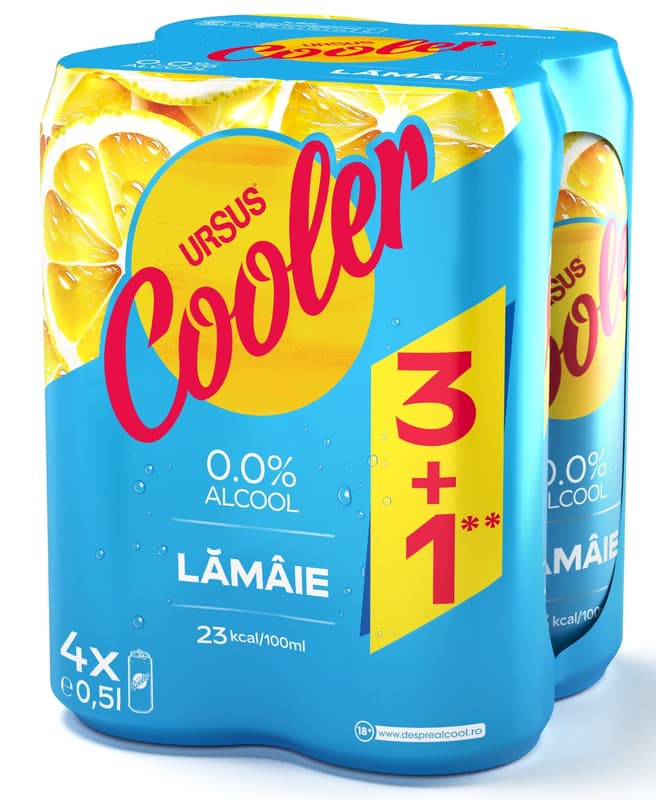 Ursus Cooler Lamaie 0.0 doza 500ml 4pack (3+1)
