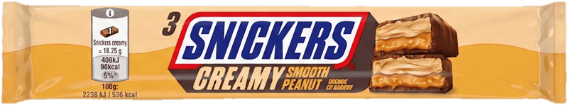 Snickers Creamy Smooth Peanut Trio Baton ciocolata