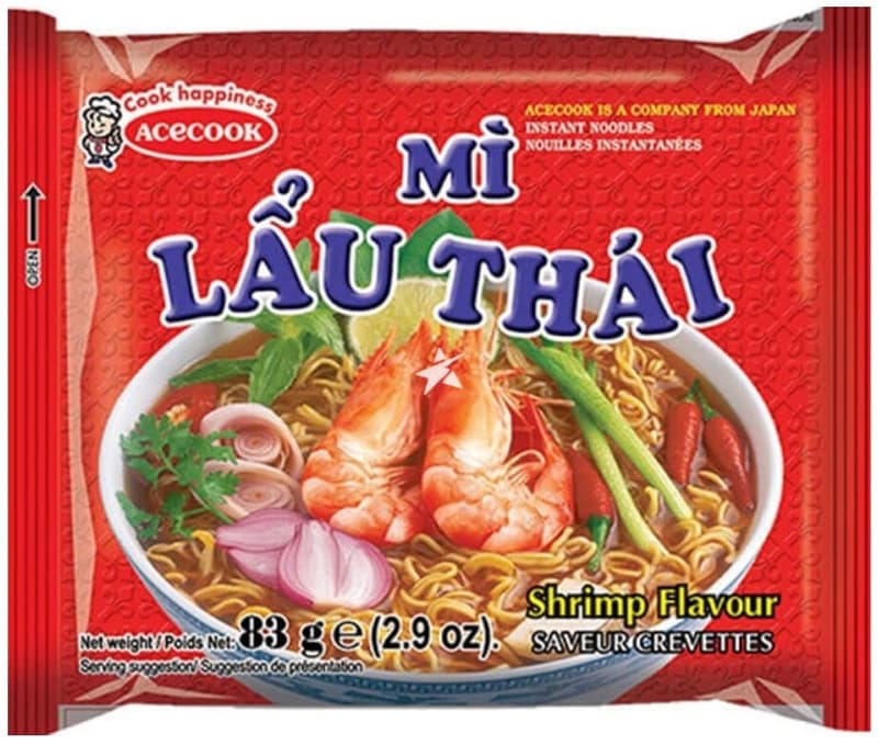 Acecook Taitei instant cu aroma de creveti Tom Yum
