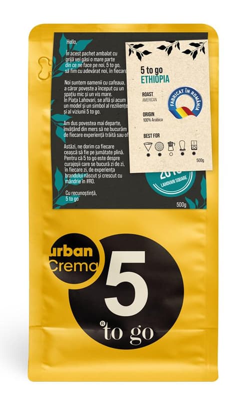 5 to go Ethiopia cafea boabe