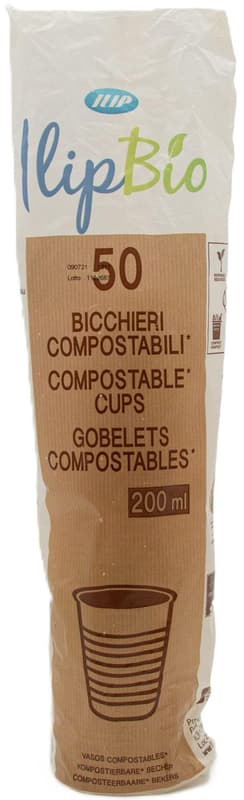 Ilipbio Biodegradable Glasses 200ml for Cold Liquids