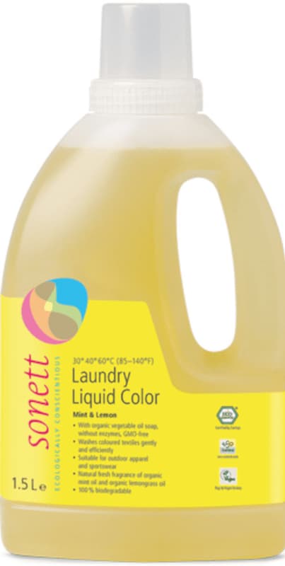 Sonett ECO Detergent lichid pentru rufe colorate - menta si lamaie