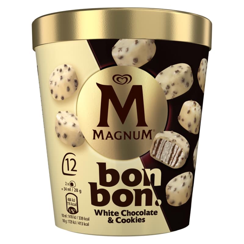 Magnum White Chocolate Cookies 12x17ml