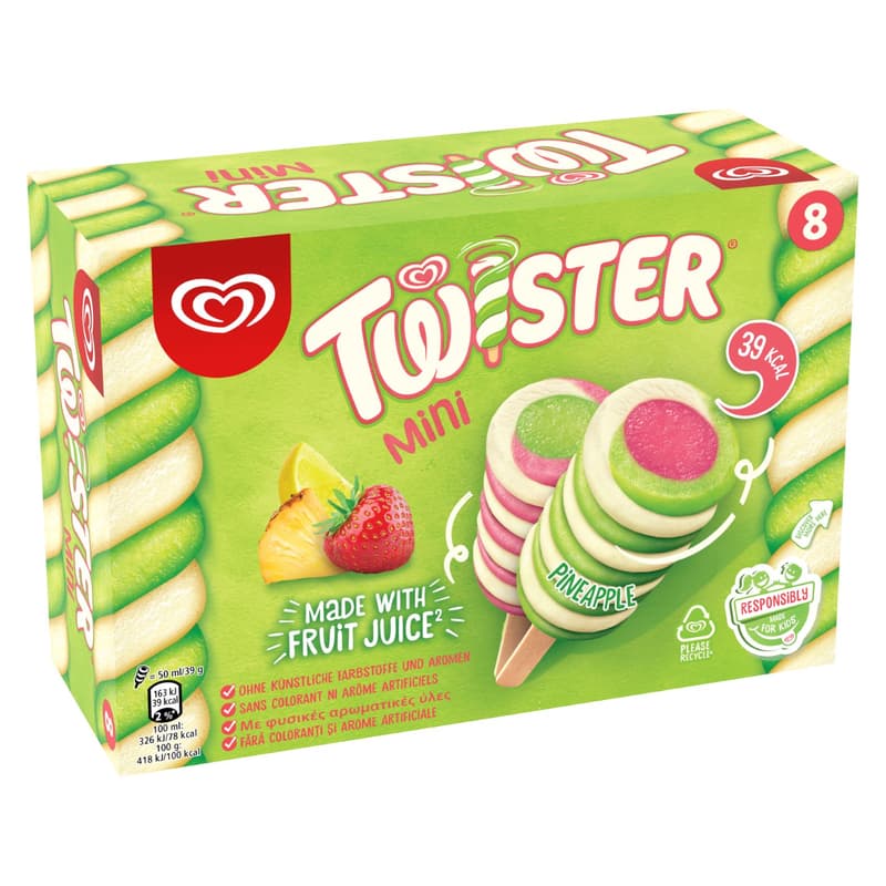 Twister Mini MP Inghetata cu aroma de capsune si lamaie 8x50ml