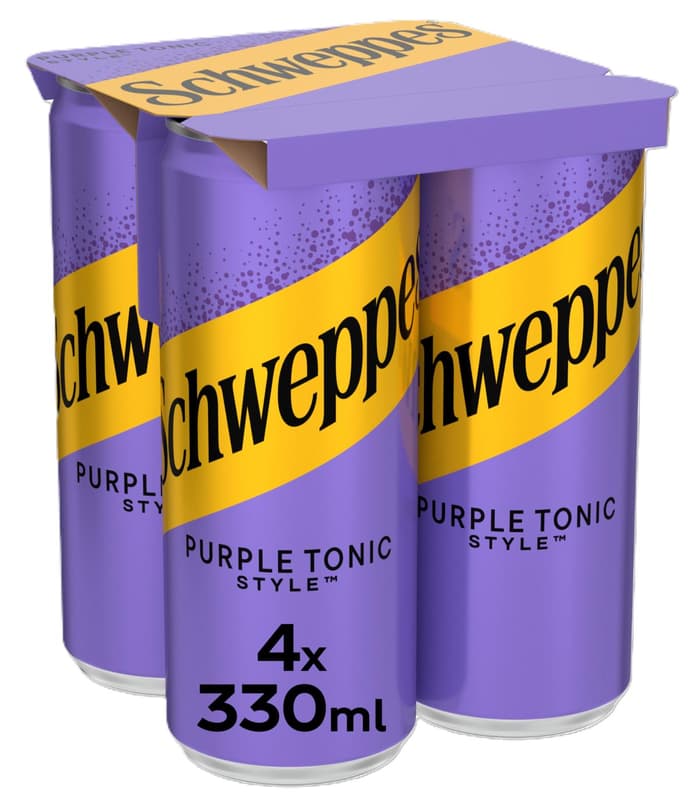 Schweppes Purple Tonic Style Bautura racoritoare carbogazoasa 4pack