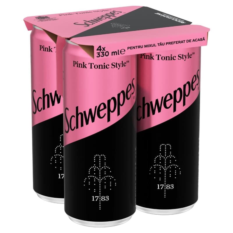 Schweppes Pink Tonic Bautura racoritoare carbogazoasa 4pack
