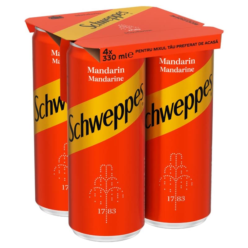 Schweppes Mandarin Bautura racoritoare carbogazoasa 4pack