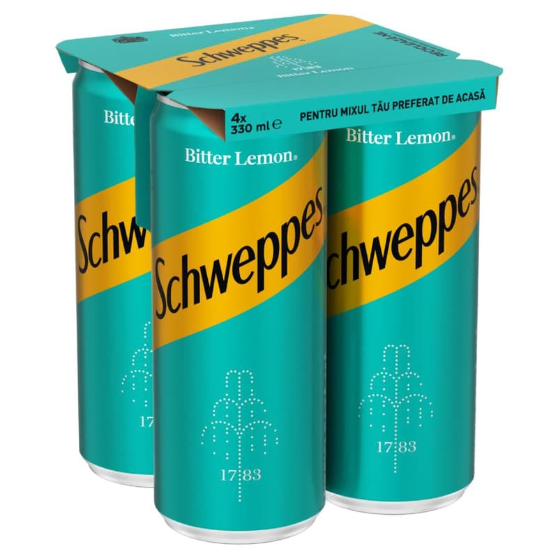 Schweppes Bitter Lemon Bautura racoritoare carbogazoasa 4pack