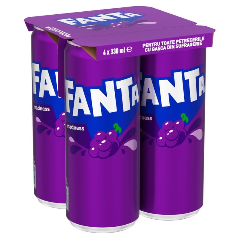 Fanta Madness Bautura racoritoare carbogazoasa 4pack