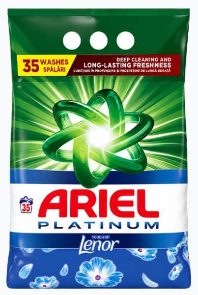 Ariel Touch of Lenor Laundry Powder Detergent, 35 Washes
