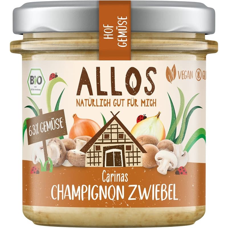 Allos ECO Crema tartinabila cu ceapa si ciuperci champignon