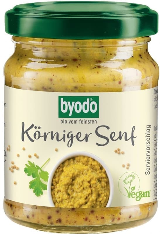 Byodo ECO Medium Mustard with Gluten-Free Mustard Grains