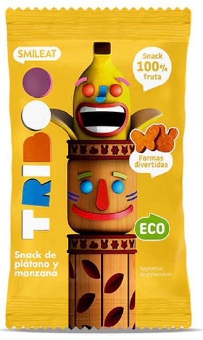 Smileat Triboo Apple and Banana Snack 25g, Eco