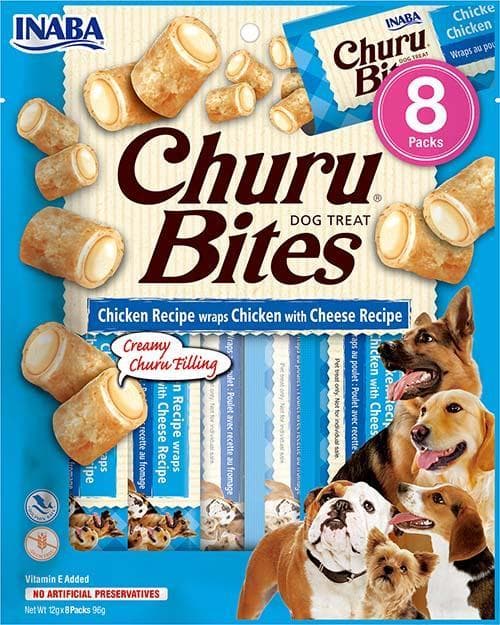 Inaba Churu Bites Recompense pentru caini, pui & branza