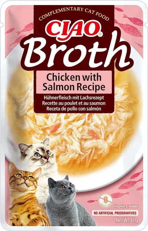 Inaba Wet Cat Food Broth Chicken & Salmon