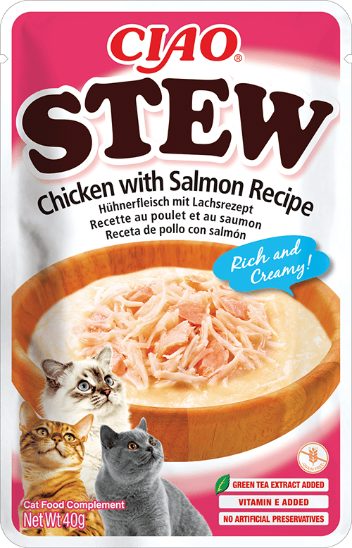 Inaba Wet Cat Food Stew Chicken & Salmon